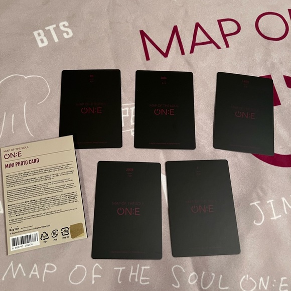 OFFICIAL BTS MOTS ON:E PHOTOCARDS SET #6 5 MEMBERS ONLY - Picture 2 of 2